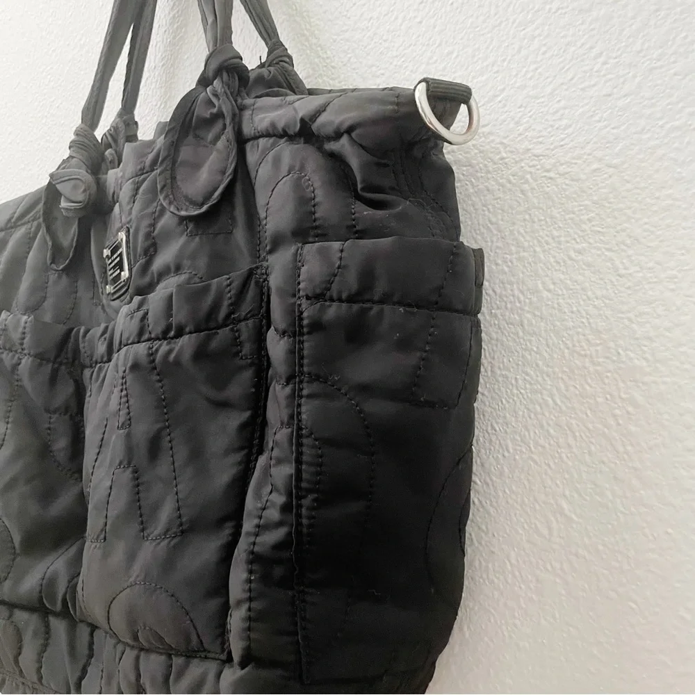 Marc Jacobs black nylon Eliza diaper bag
